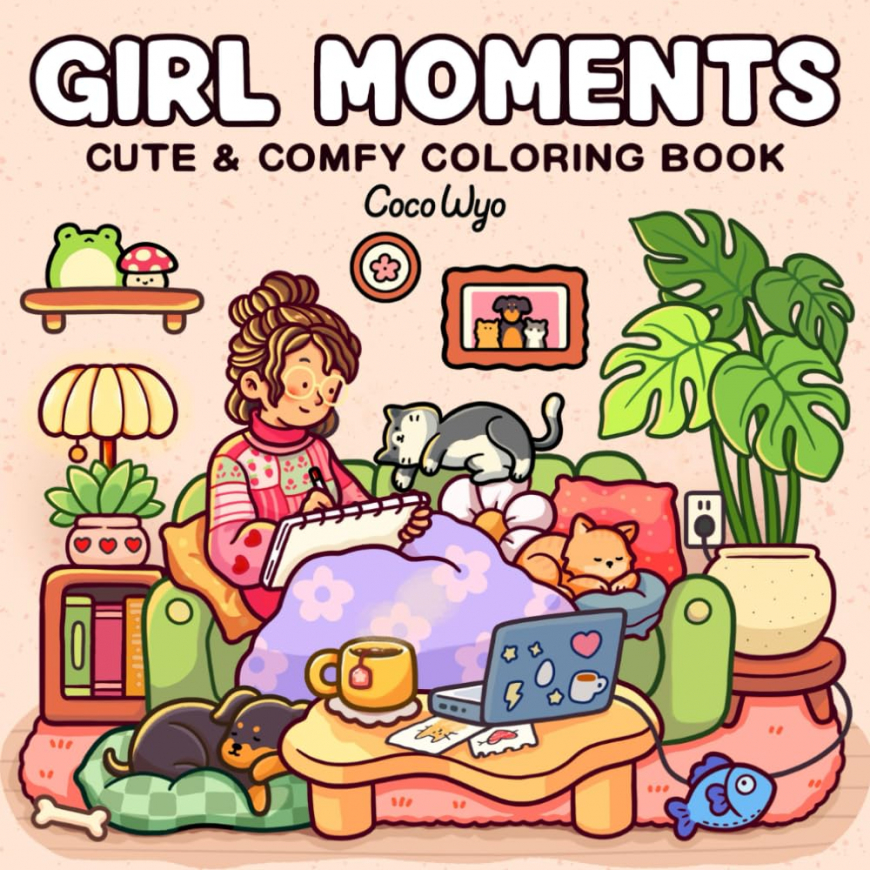 Cozy Friends Coloring Book