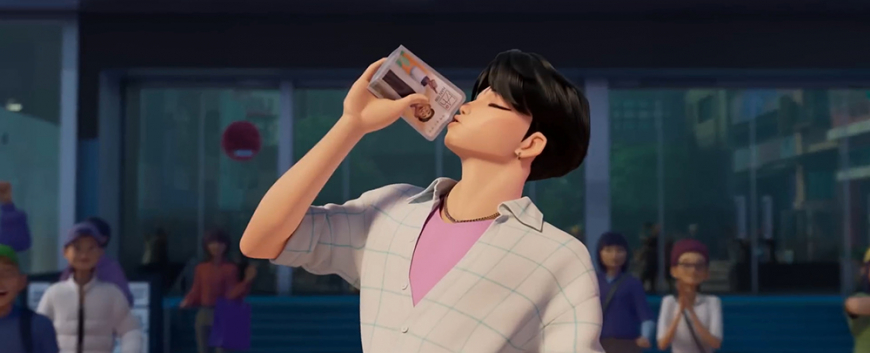 KPop Demon Hunters clip - Saja Boys Demon Idols Debut “Soda Pop”