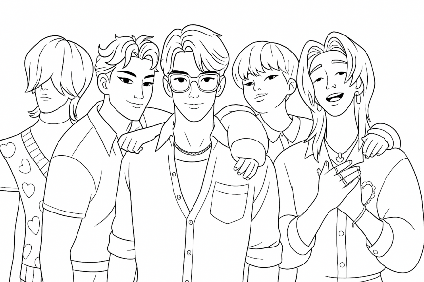 KPop Demon Hunters Saja Boys page