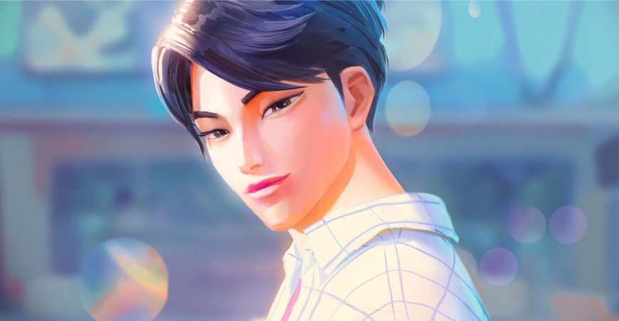 Jinu's demon marks design and  character within an environment