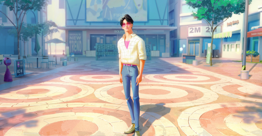 Jinu's demon marks design and  character within an environment
