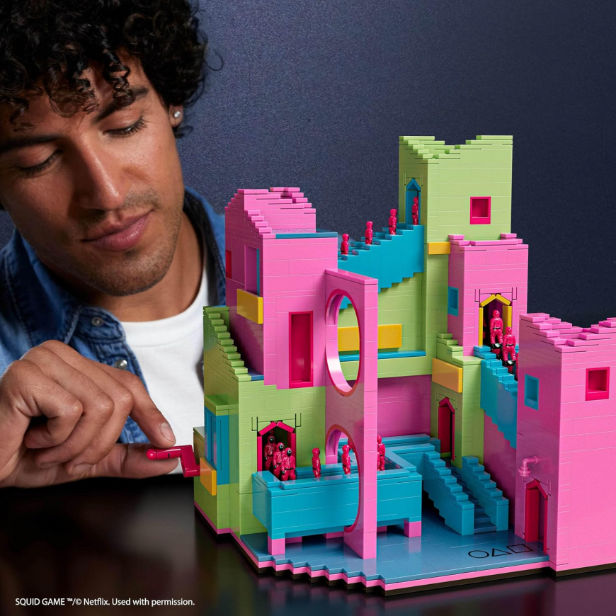 Netflix Squid Game Staircase collector building set from MEGA