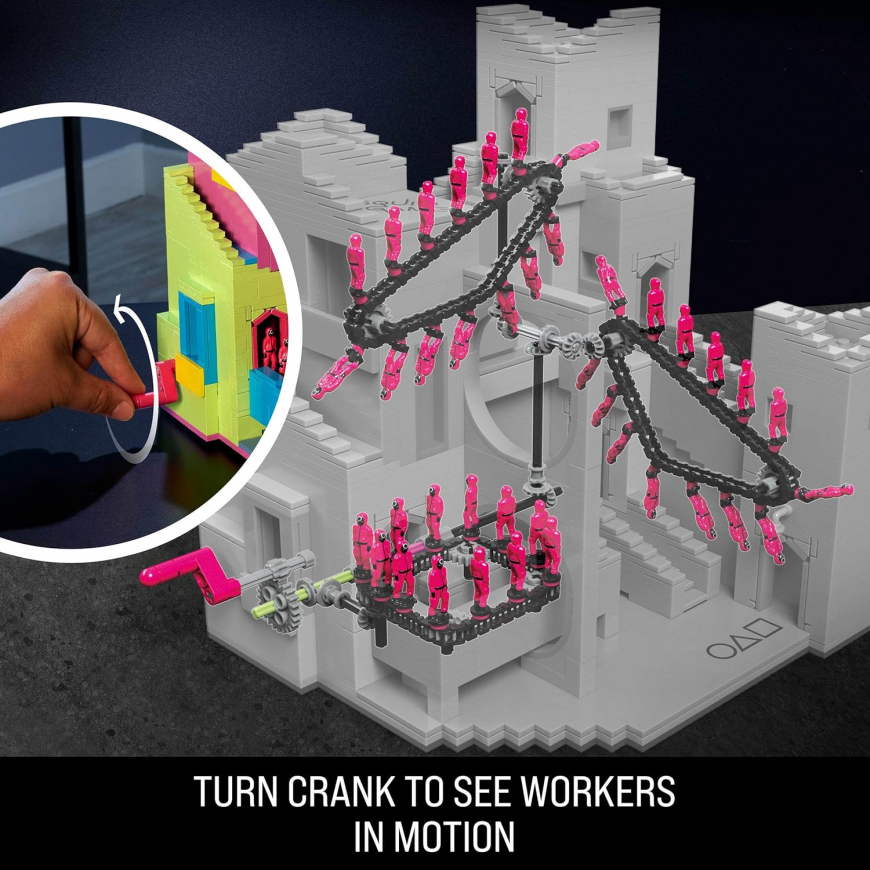 Netflix Squid Game Staircase collector building set from MEGA