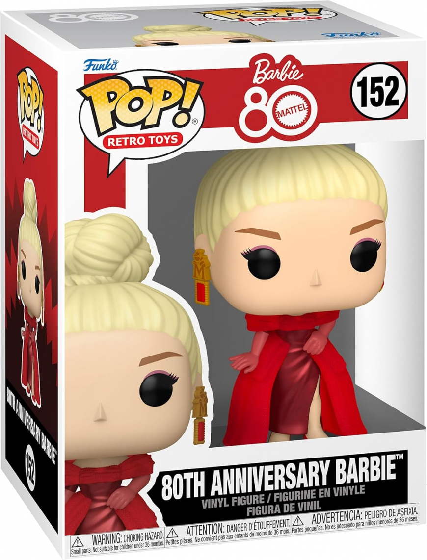 Funko Pop 80th Anniversary Barbie figure