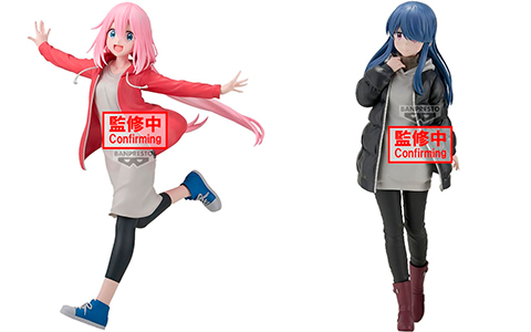 Laid-Back Camp Season 3 Rin Shima and Nadeshiko Kagamihara figures from Banpresto
