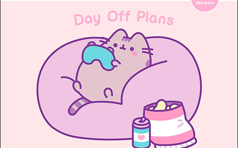 Pusheen 2026 Wall Calendar: Day Off Plans