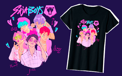 KPop Demon Hunters Saja Boys and other new print on demand items