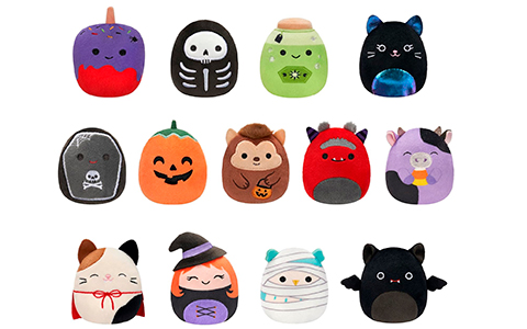 Squishmallows Original Micromallows Halloween Countdown Calendar 13-Pack Plush
