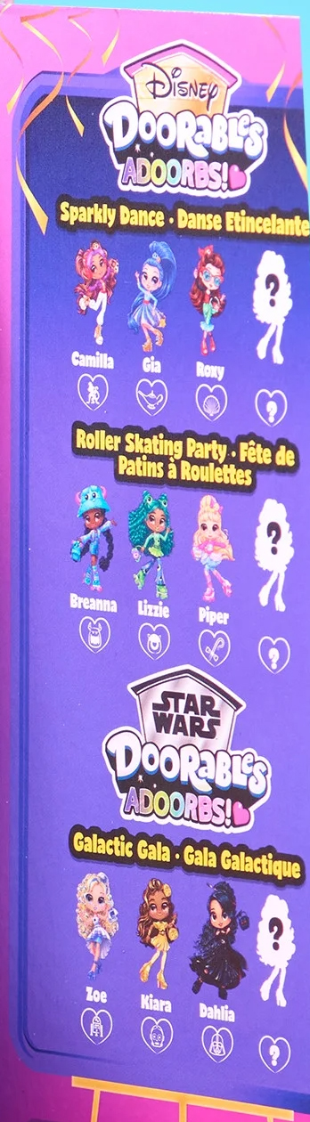 Disney Doorables Adoorbs Dolls Series 2 Chesklist