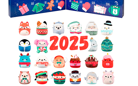 Squishmallows Original 24-Day Micromallows Holiday Plush Advent Calendar 2025