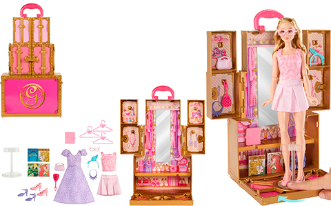 Wicked Glinda’s Glamorous Closet with 2 Unique Looks from Mattel