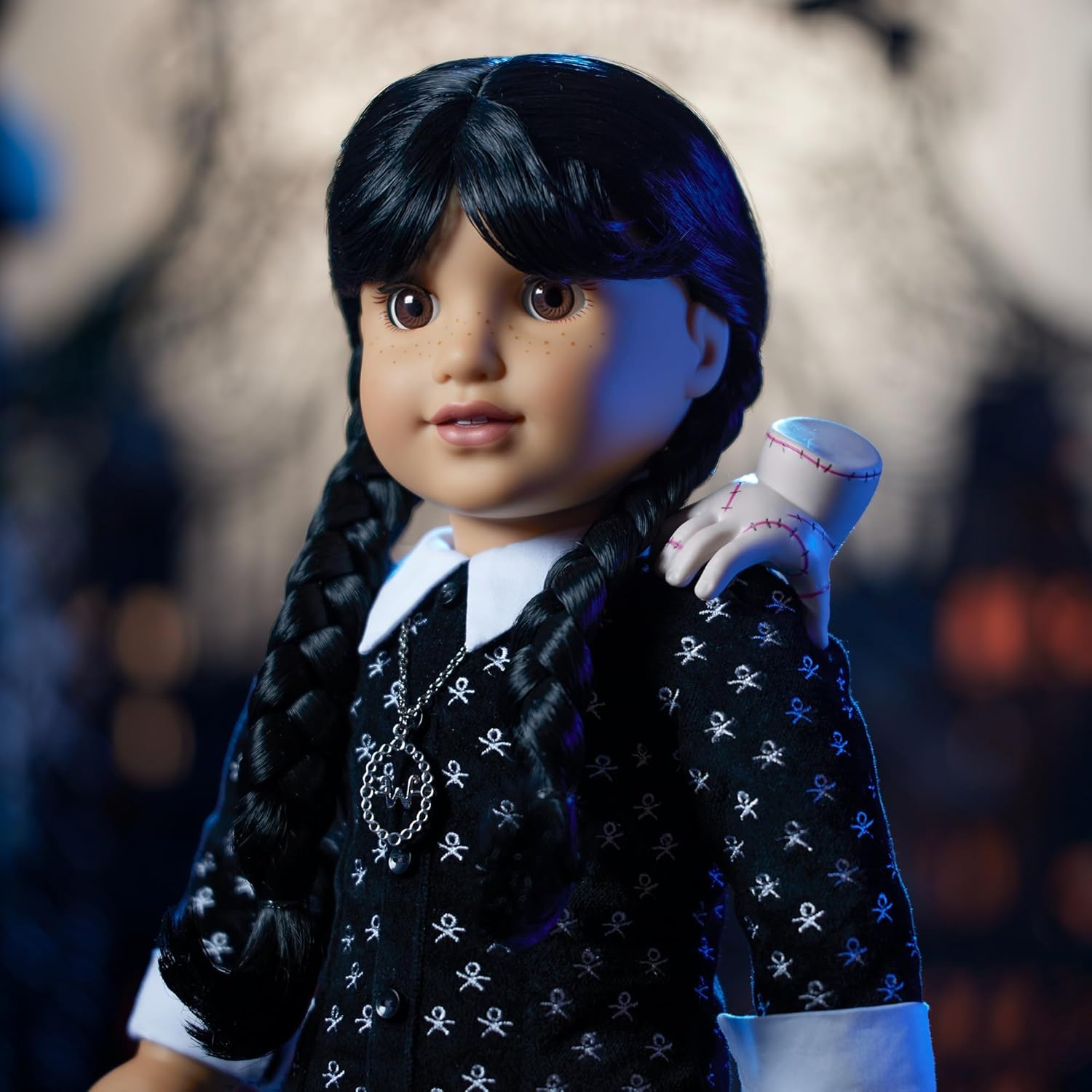 Wednesday Addams Custom OOAK Horror Doll – Version 2, Limited Edition, 12", Handmade By Artist Will Turner