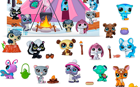 Littlest Pet Shop Cozy Campfire Collector Set with exclusive hedgehog pet