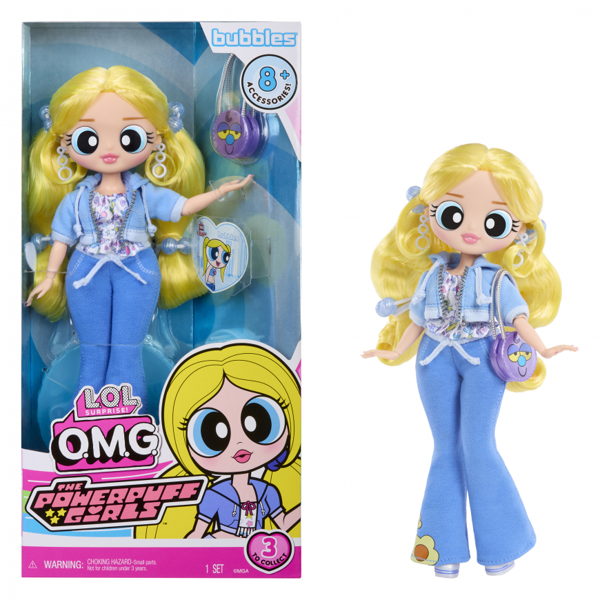LOL OMG Powerpuff Girls Bubbles doll