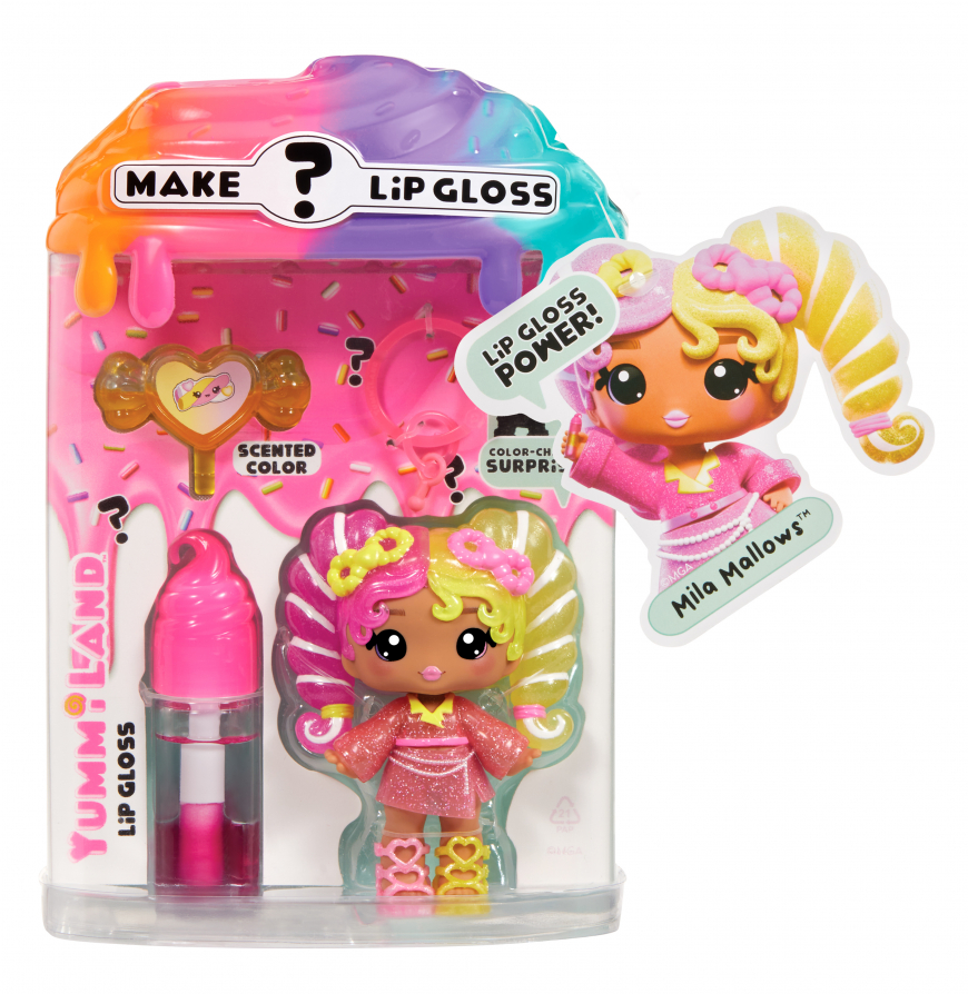 Yummiland Lip Gloss Mystery Color Change Mila Mallows doll