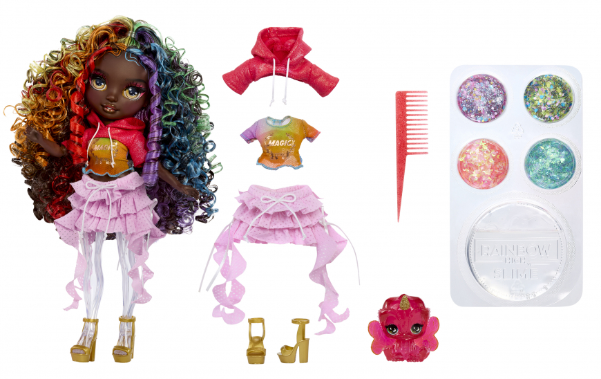 Rainbow High Rainbow Shimmers With Slime Doll Iris (Rainbow)