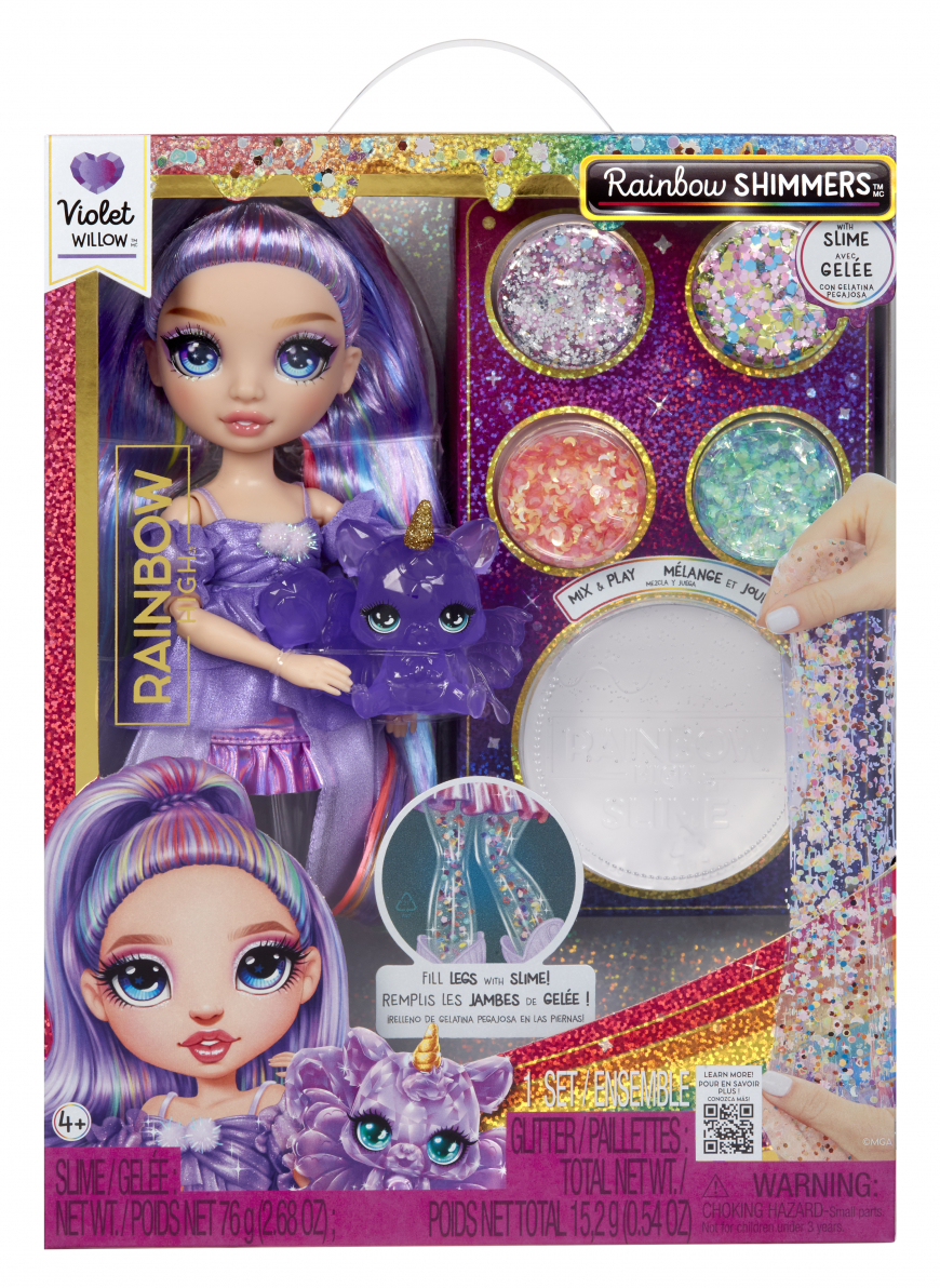 Rainbow High Rainbow Shimmers With Slime Doll Violet