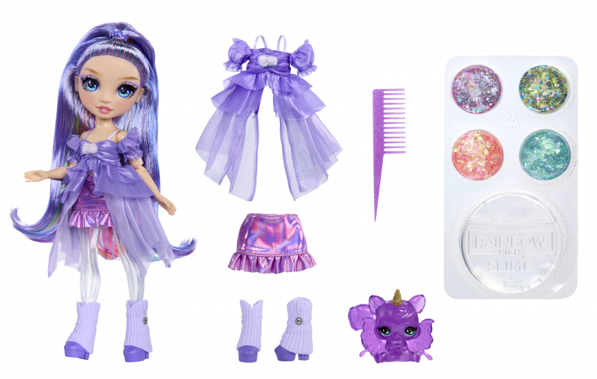 Rainbow High Rainbow Shimmers With Slime Doll Violet