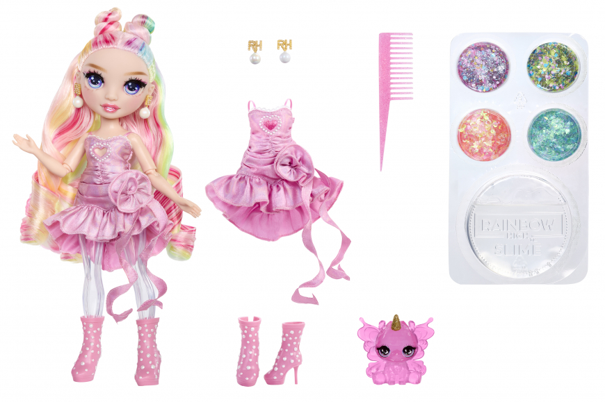 Rainbow High Rainbow Shimmers With Slime Doll Bella
