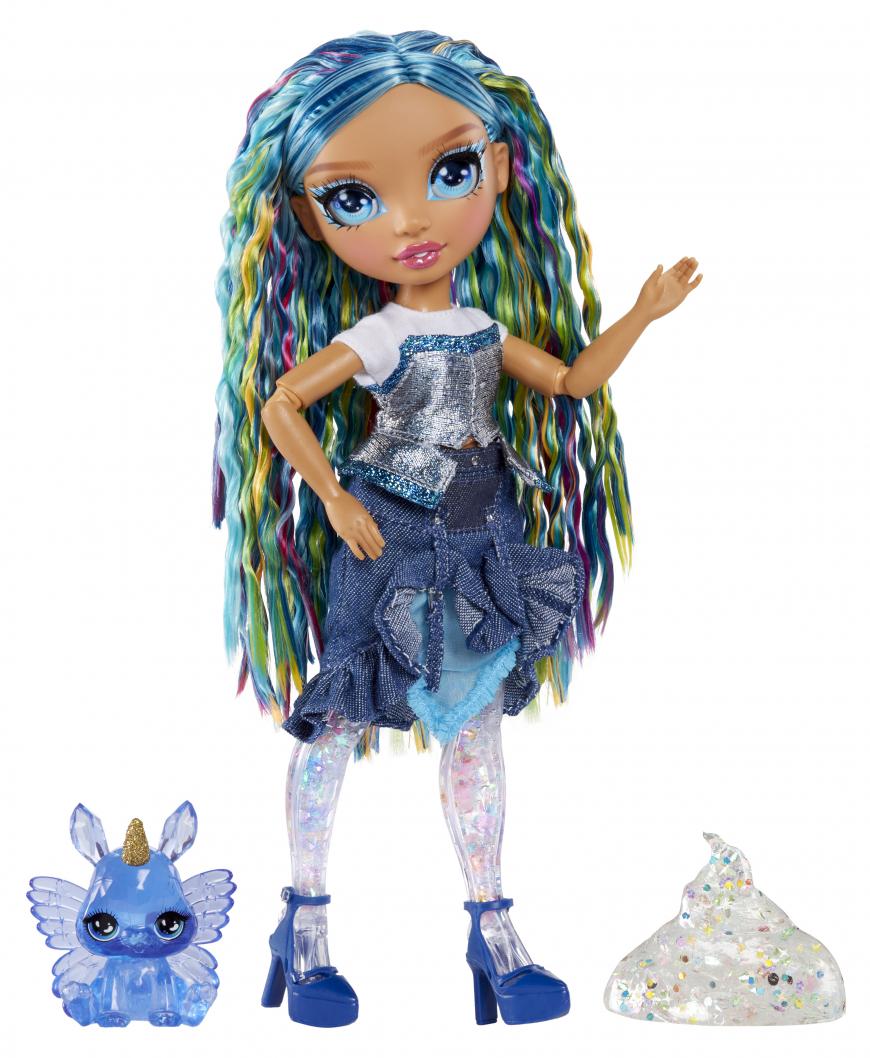 Rainbow High Rainbow Shimmers With Slime Doll Skyler (Blue)