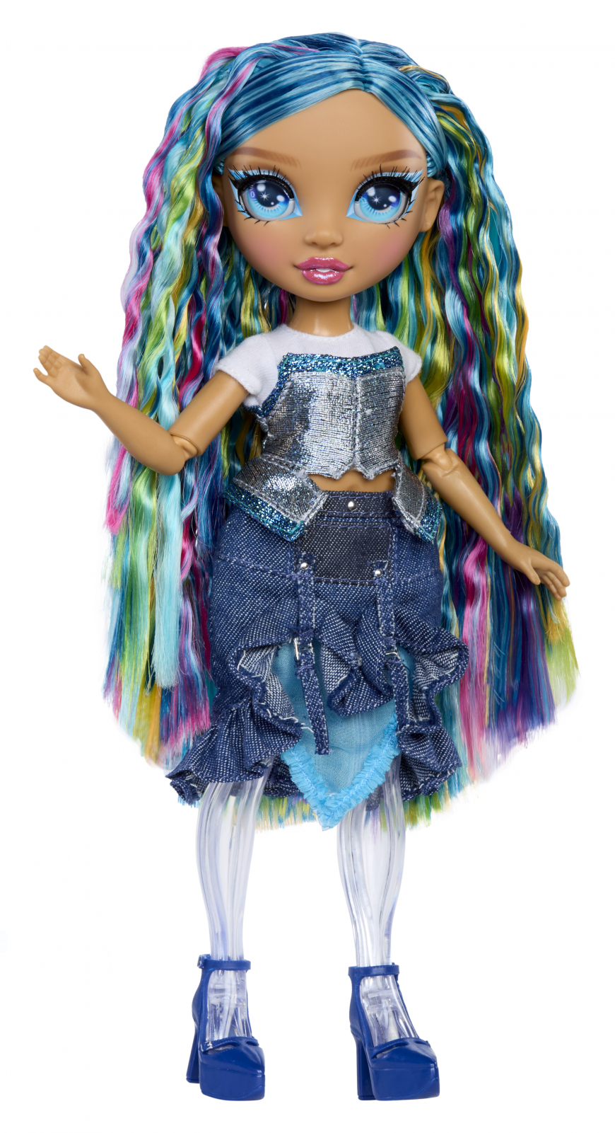 Rainbow High Rainbow Shimmers With Slime Doll Skyler (Blue)