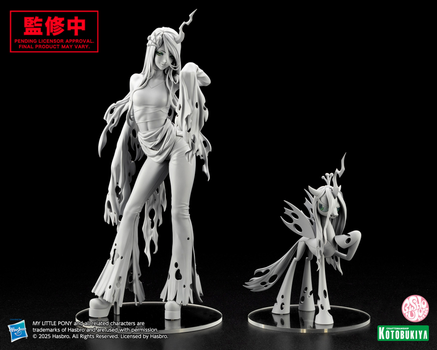 The illustration and sculpt of MY LITTLE PONY BISHOUJO QUEEN CHRYSALIS are revealed