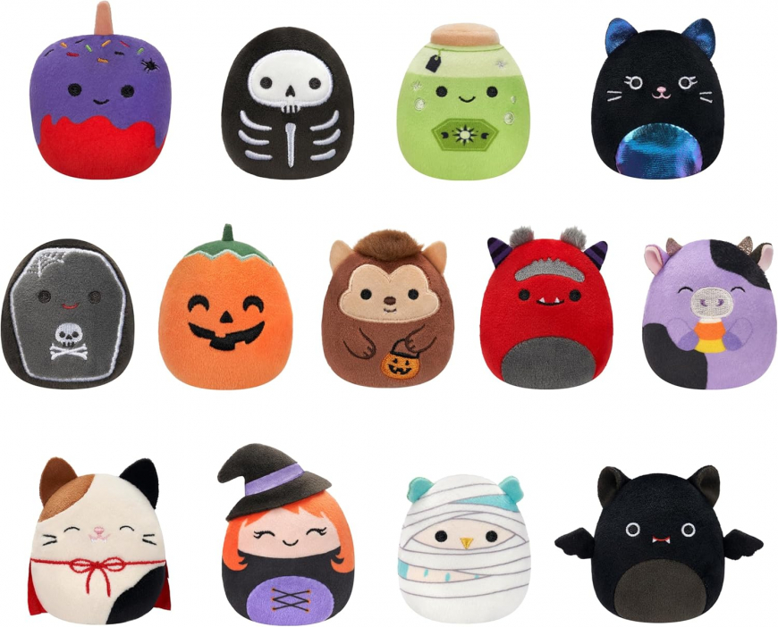 Squishmallows Original Micromallows Halloween Countdown Calendar 13-Pack Plush