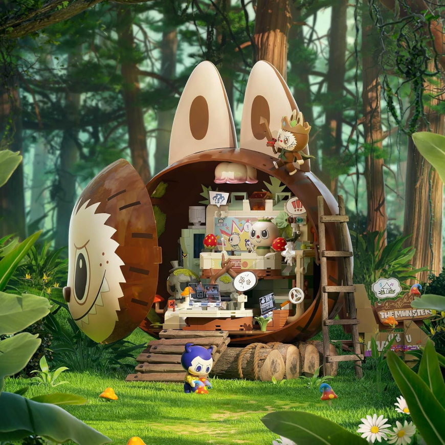 POP MART The Monsters Forest Secret Base Series Blocks-Juice Maker Playful Home