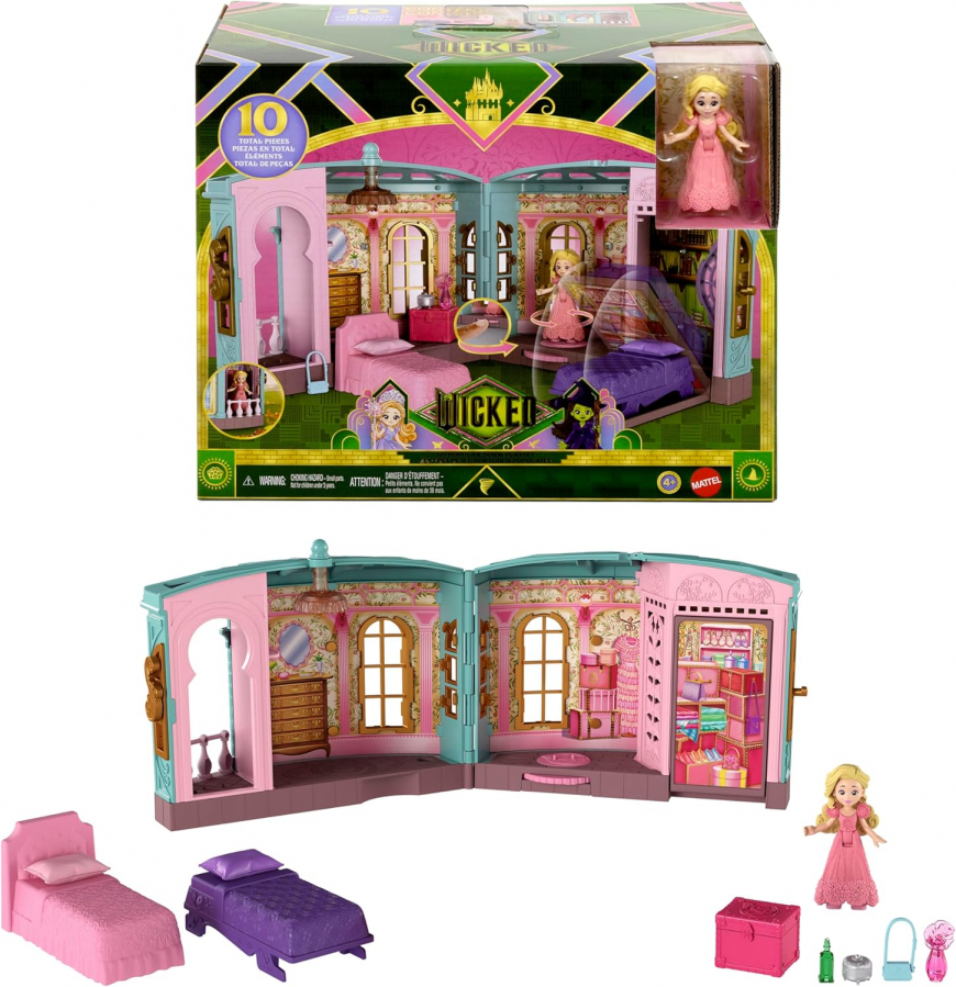 Wicked So Popular Dorm with Glinda mini doll