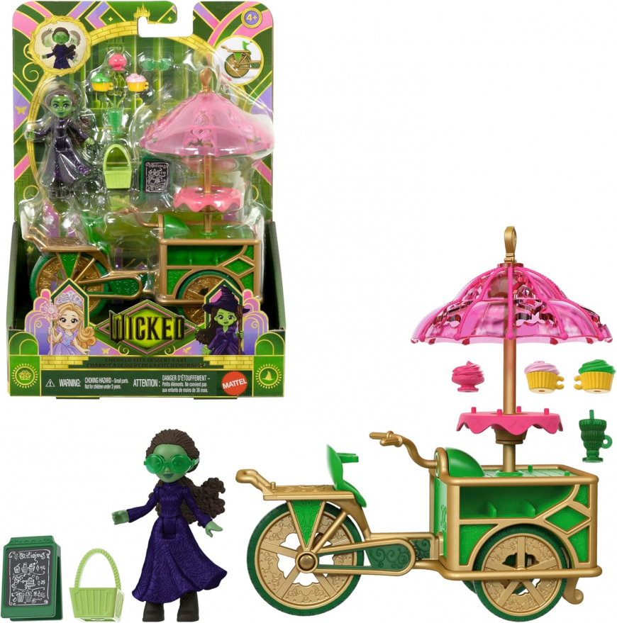 Wicked Emerald City Dessert Cart with Elphaba mini doll