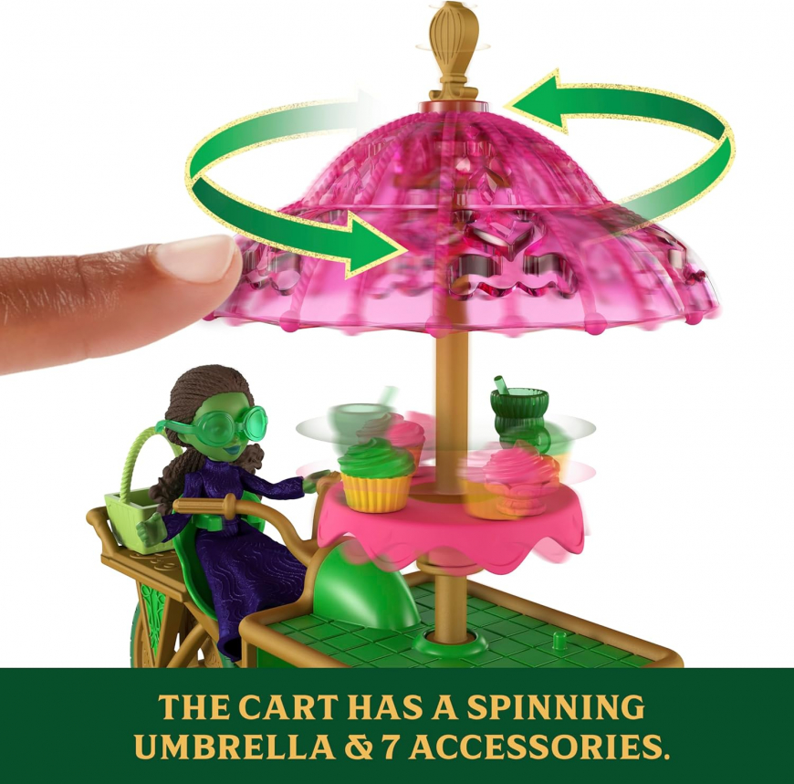 Wicked Emerald City Dessert Cart with Elphaba mini doll