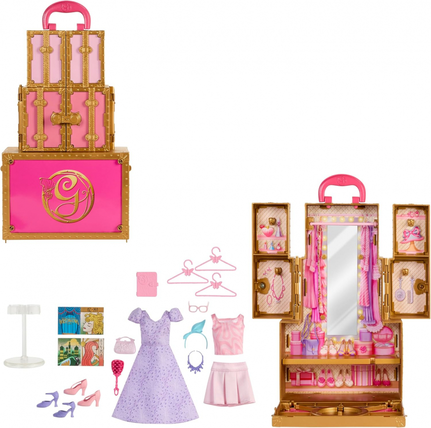 Wicked Glinda’s Glamorous Closet for doll with 2 Unique Looks from Mattel