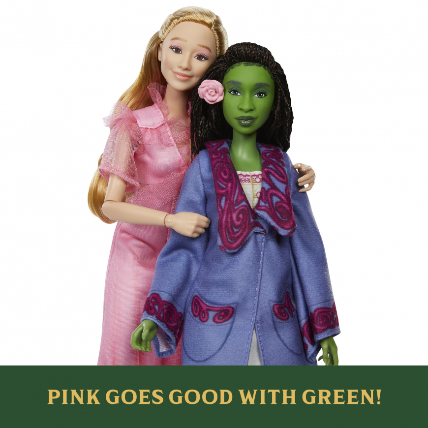 Wicked Shiz Sleepover Set With Glinda & Elphaba Dolls