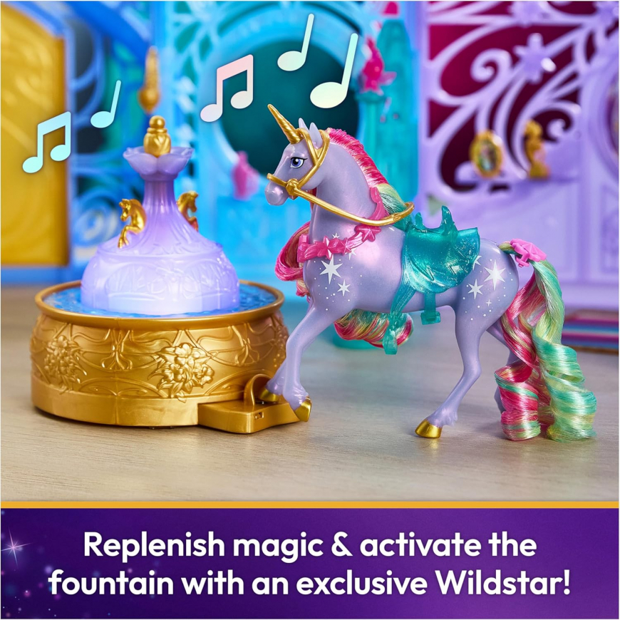 Unicorn Academy Starglow Fountain and Stable Playset with Wildstar