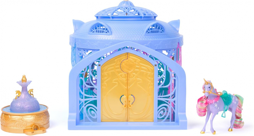 Unicorn Academy Starglow Fountain and Stable Playset with Wildstar