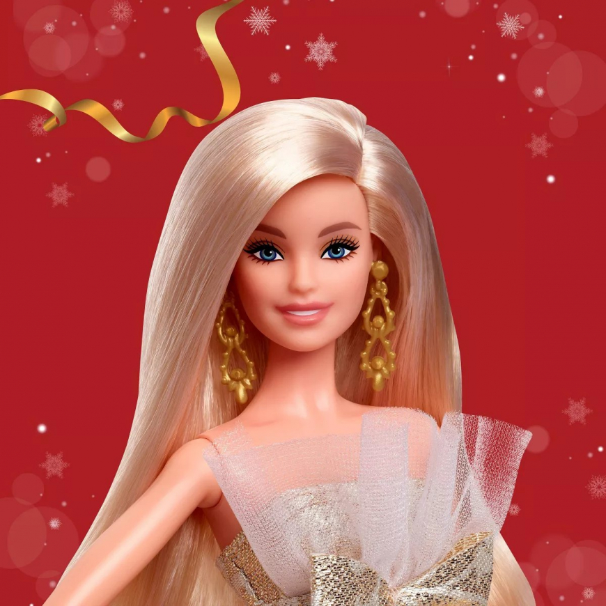 Barbie Holiday 2025 Blonde doll JBJ00