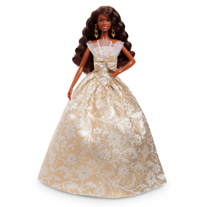 Barbie Holiday 2025 Brunette doll JBJ01 aa