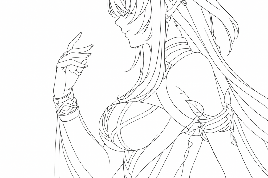 Genshin Impact Lauma coloring page