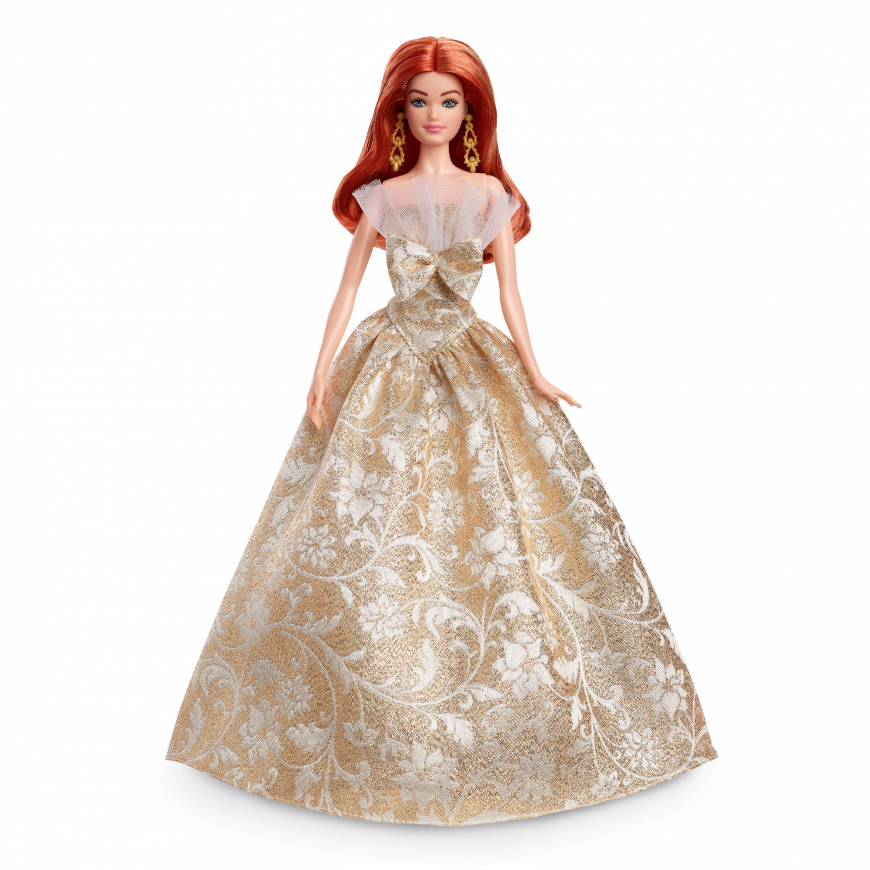 Barbie Holiday 2025 red head doll JBJ04