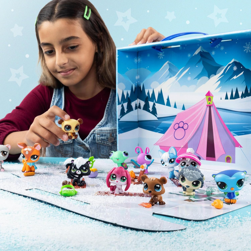 Littlest Pet Shop Cozy Campfire Collector Set with exclusive hedgehog pet