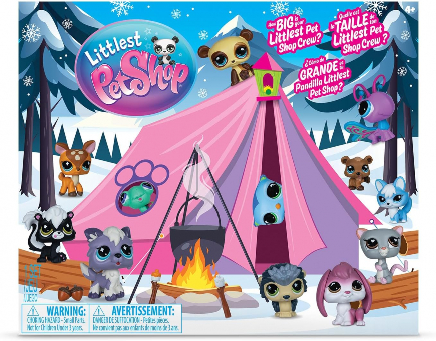 Littlest Pet Shop Cozy Campfire Collector Set with exclusive hedgehog pet