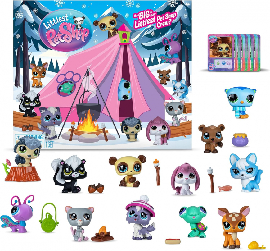 Littlest Pet Shop Cozy Campfire Collector Set with exclusive hedgehog pet