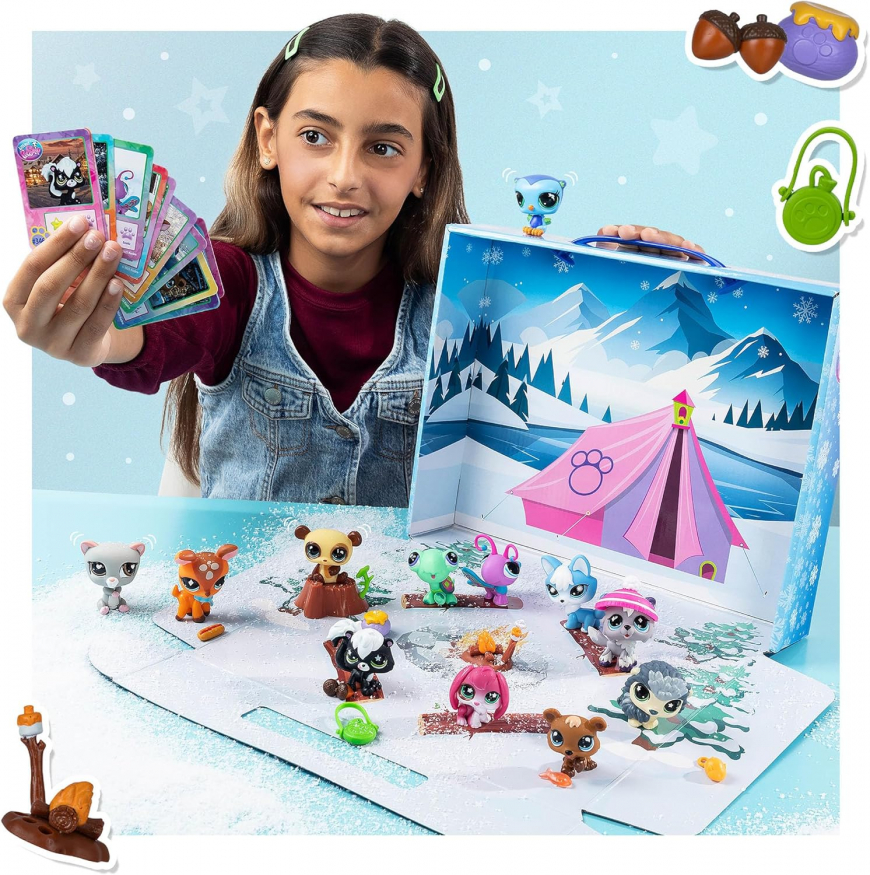 Littlest Pet Shop Cozy Campfire Collector Set with exclusive hedgehog pet