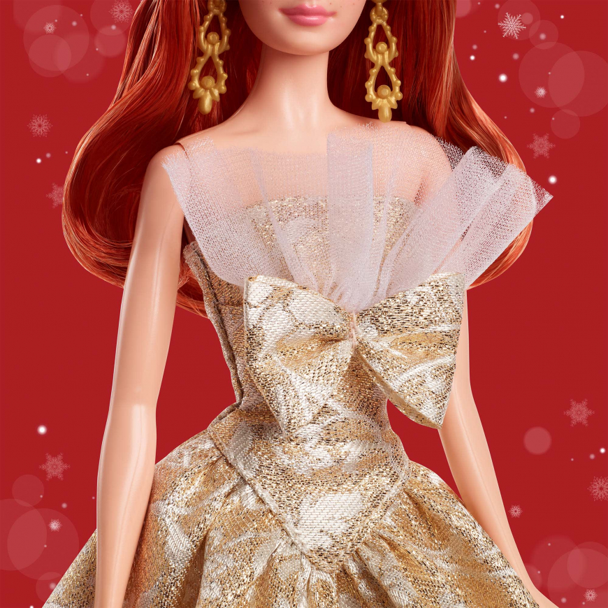 Barbie Holiday 2025 red head doll JBJ04