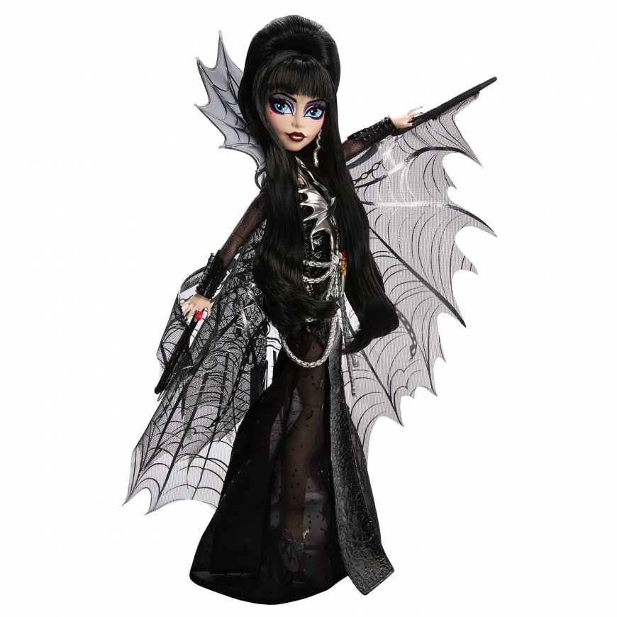 Monster High Skullector Elvira Mistress of the Dark doll 2025
