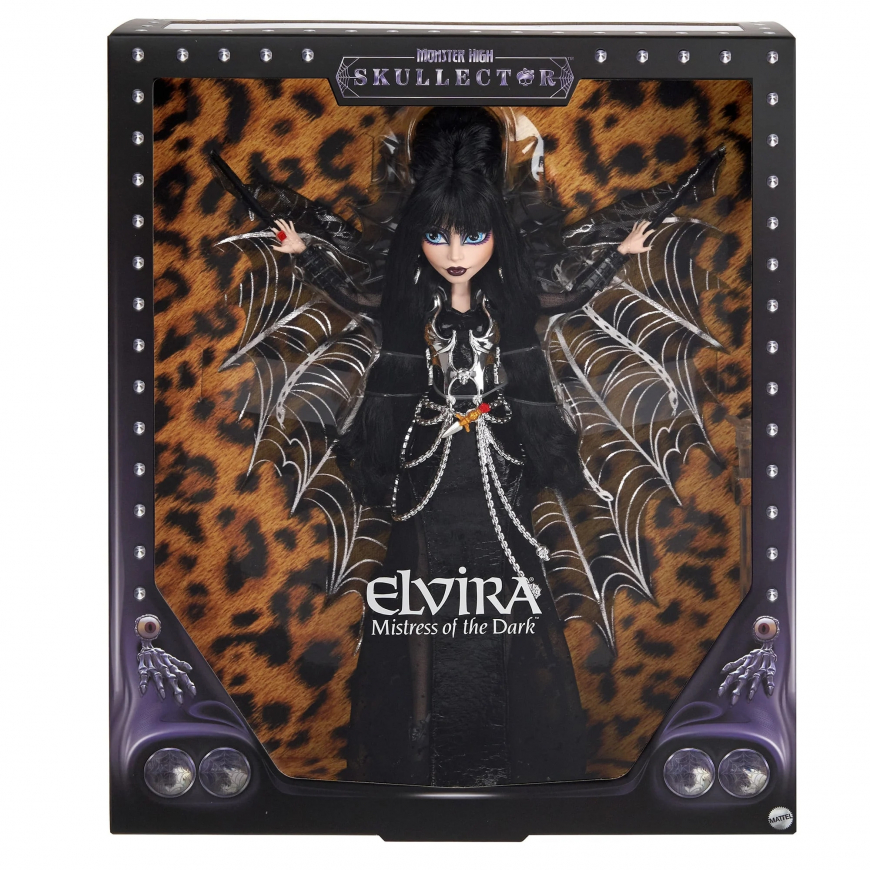 Monster High Skullector Elvira Mistress of the Dark doll 2025