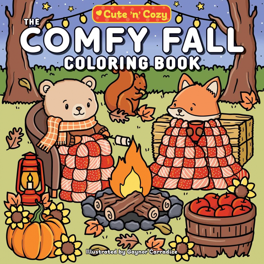 The Comfy Fall Coloring Book (Cute and Cozy)