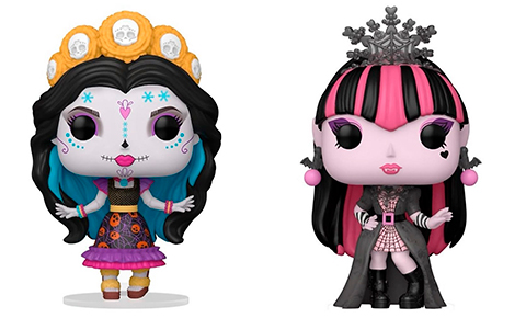 Funko Pop Monster High Howliday Draculaura and Skelita figures