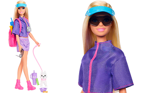 Barbie Travel Doll & Accessories Malibu Dog Walker