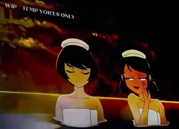 Kagami and Marinette Hot Springs from Miraculous World: Tokyo special